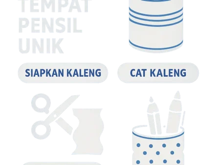 Tips Menyulap Kaleng Bekas Menjadi Tempat Pensil Unik