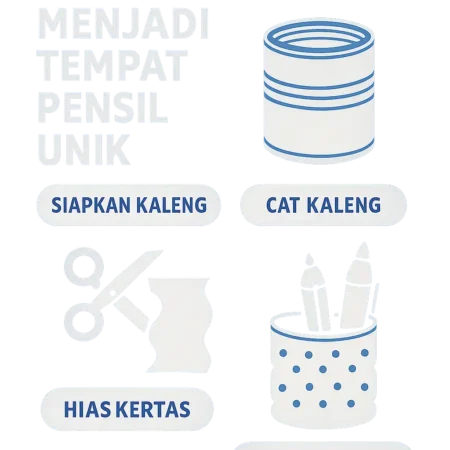 Tips Menyulap Kaleng Bekas Menjadi Tempat Pensil Unik