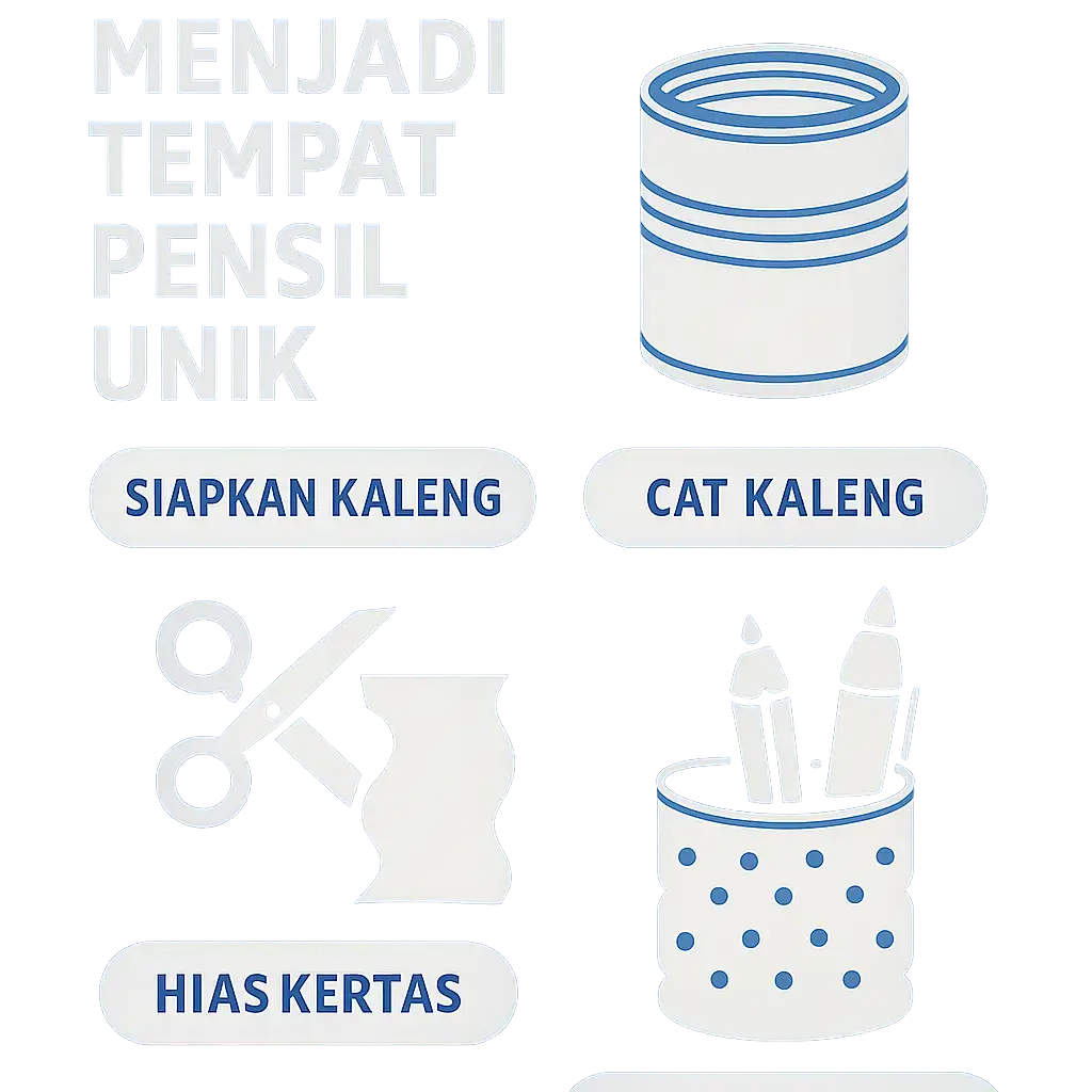 Tips Menyulap Kaleng Bekas Menjadi Tempat Pensil Unik