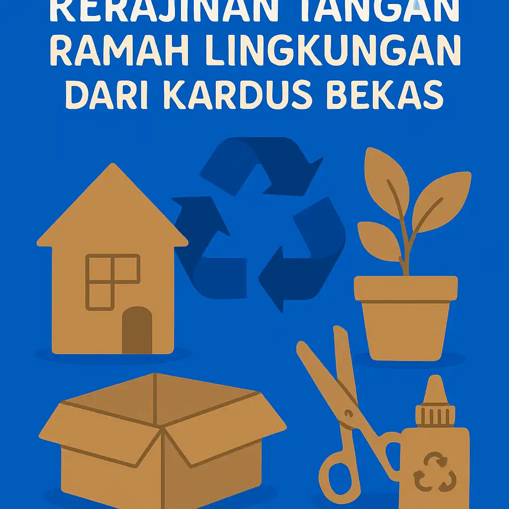 Kerajinan Tangan Ramah Lingkungan dari Kardus Bekas